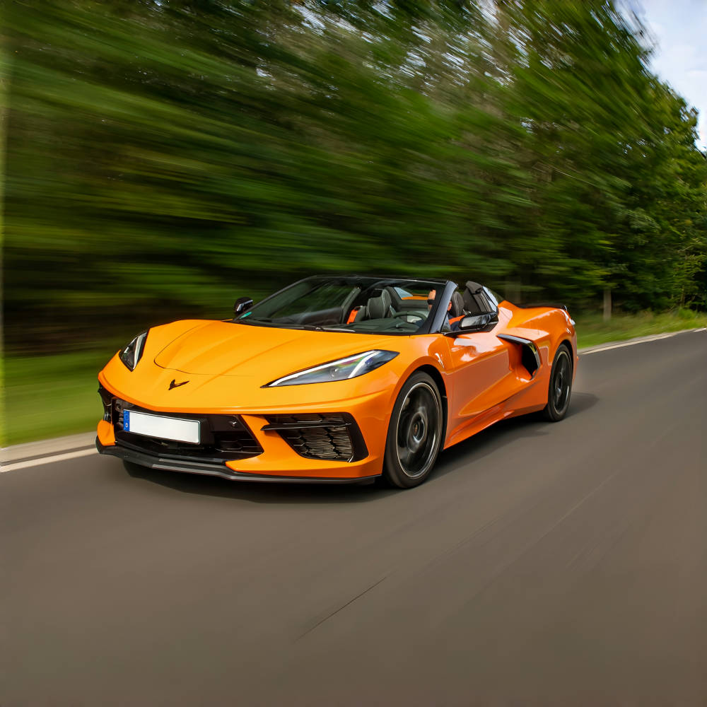 Chevrolet Corvette Stingray C8 2020 2021 Dry Carbon Front Bumper Lip Spoiler