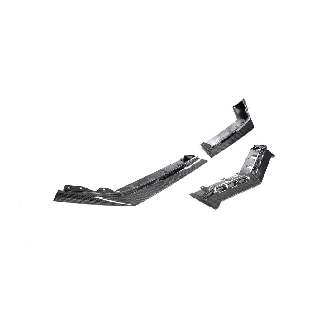 Carbon Fiber Z06 Front Bumper Splitter Lip Chin Spoiler for Chevrolet Corvette C8 Z06 Coupe 2023 2024