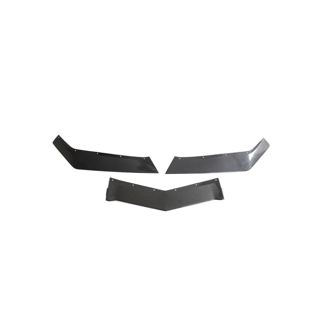 Carbon Fiber Z06 Front Bumper Splitter Lip Chin Spoiler for Chevrolet Corvette C8 Z06 Coupe 2023 2024
