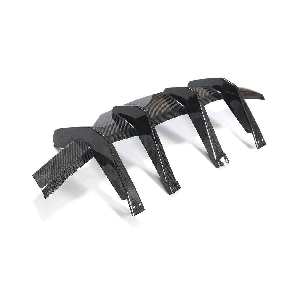 Chevrolet Corvette Stingray C8 2020 2021 Dry Carbon Fiber Rear Bumper Diffuser
