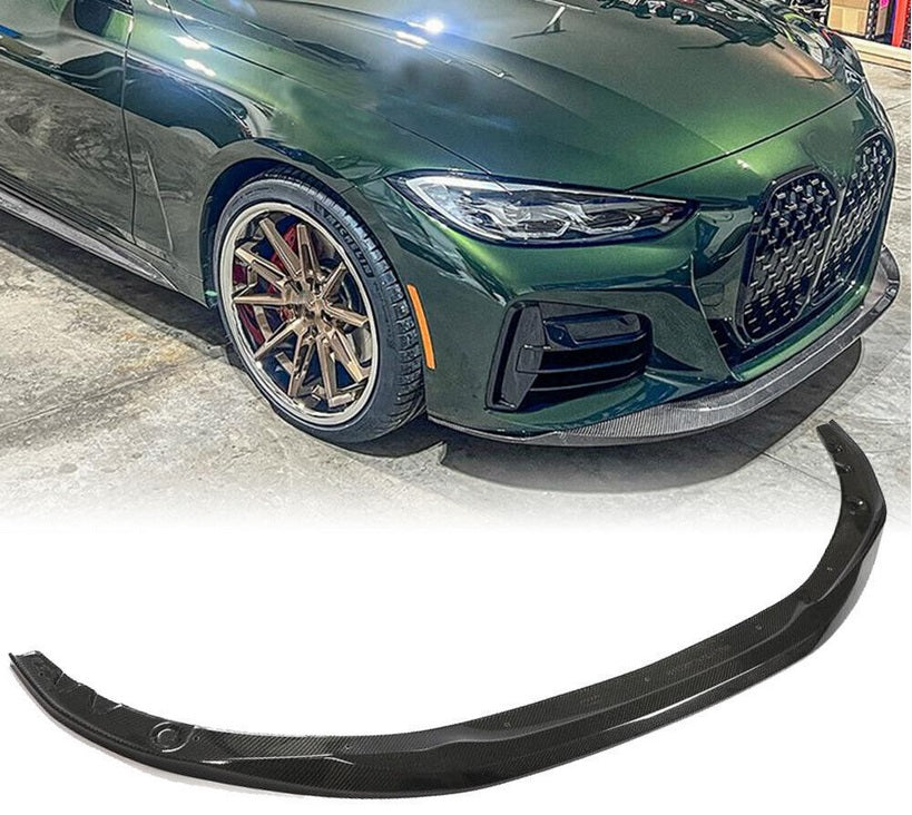 Carbon Fiber Front Bumper Splitter Lip Chin for BMW 4 Series G22 G23 M440i M-SPORT 2 Door 2021 2023