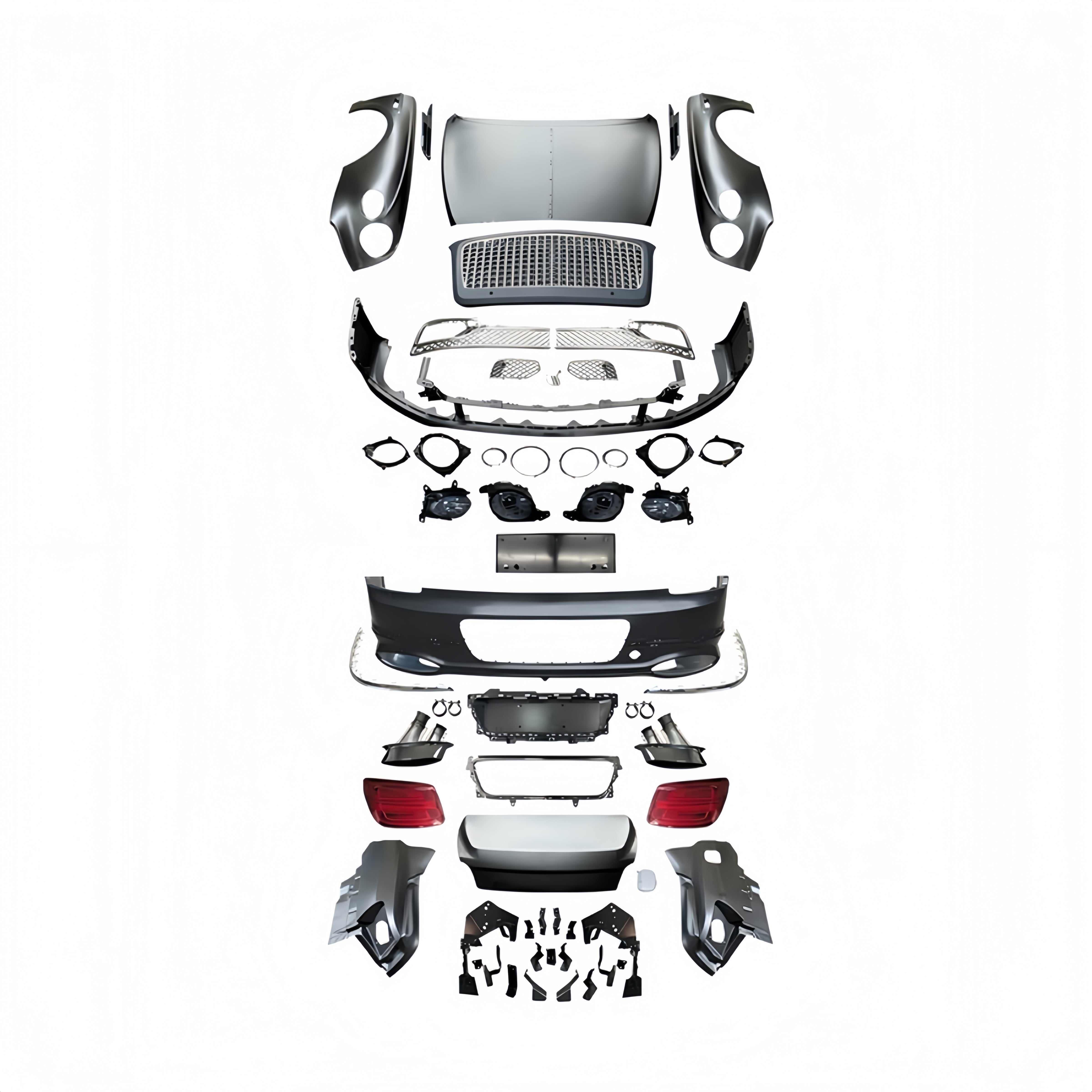 Bentley Flying Spur (2005-2019) Old to New Full Facelift Conversion Kit Complete Body Kit Upgrade 2020+