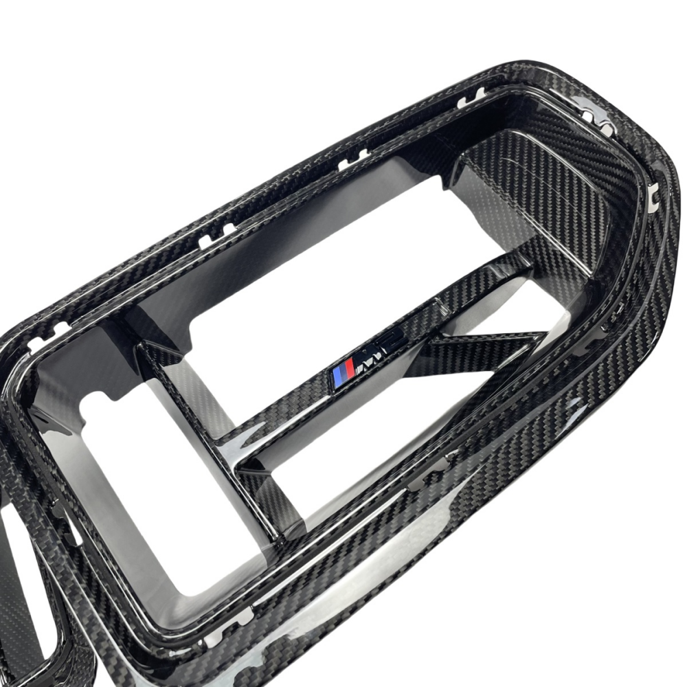 BMW M2 G87 M3 G80 M4 G82 2023+ CS Style Prepreg Dry Carbon Fiber Front Grills