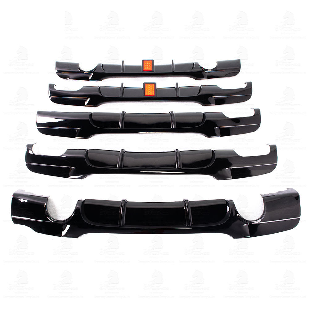 Front Bumper Splitter Lip Rear Diffuser Body Kit Side Skirts Spoiler Car Auto Part Plastic ABS for BMW E90 2005-2008