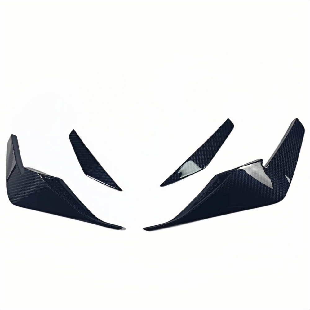 AUDI R8 V10 2022+ PT Style Prepreg Dry Carbon Fiber Front Bumper Canards Splitter