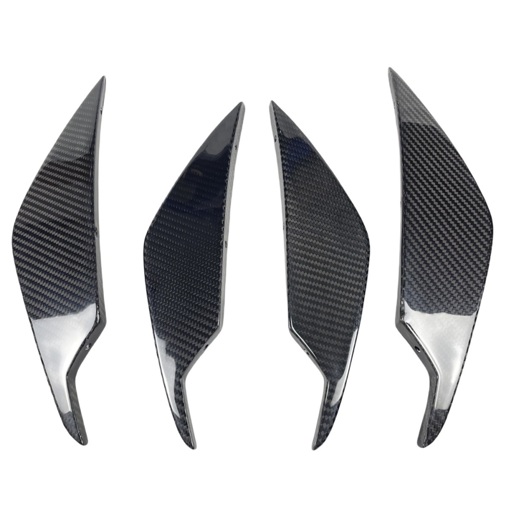 BMW G80 M3 G82 M4 AC Style Prepreg Dry Carbon Fiber  Front Bumper Canards Splitter