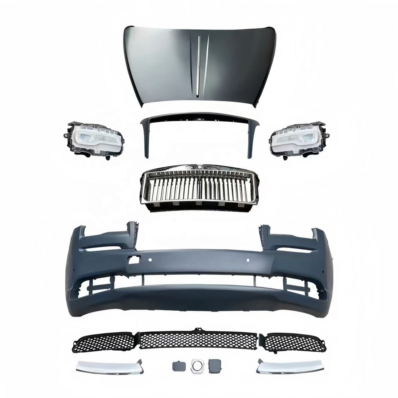 Rolls-Royce Wraith Gen 1 2015-2017 Upgrade To Gen 2 2021+ Facelift Front End Conversion Kit