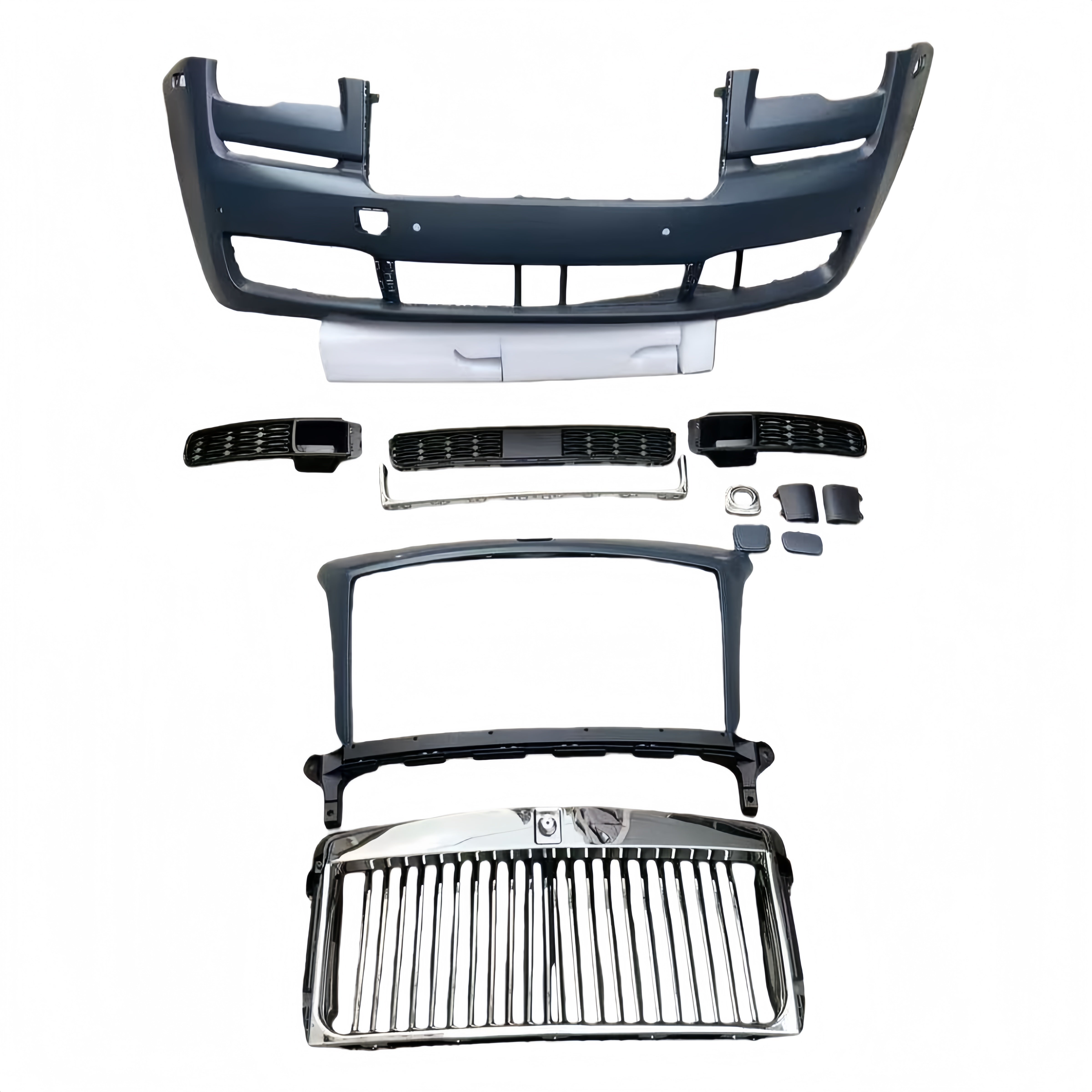 Rolls-Royce Wraith Gen 1 2015-2017 Upgrade To Gen 2 2021+ Facelift Front End Conversion Kit