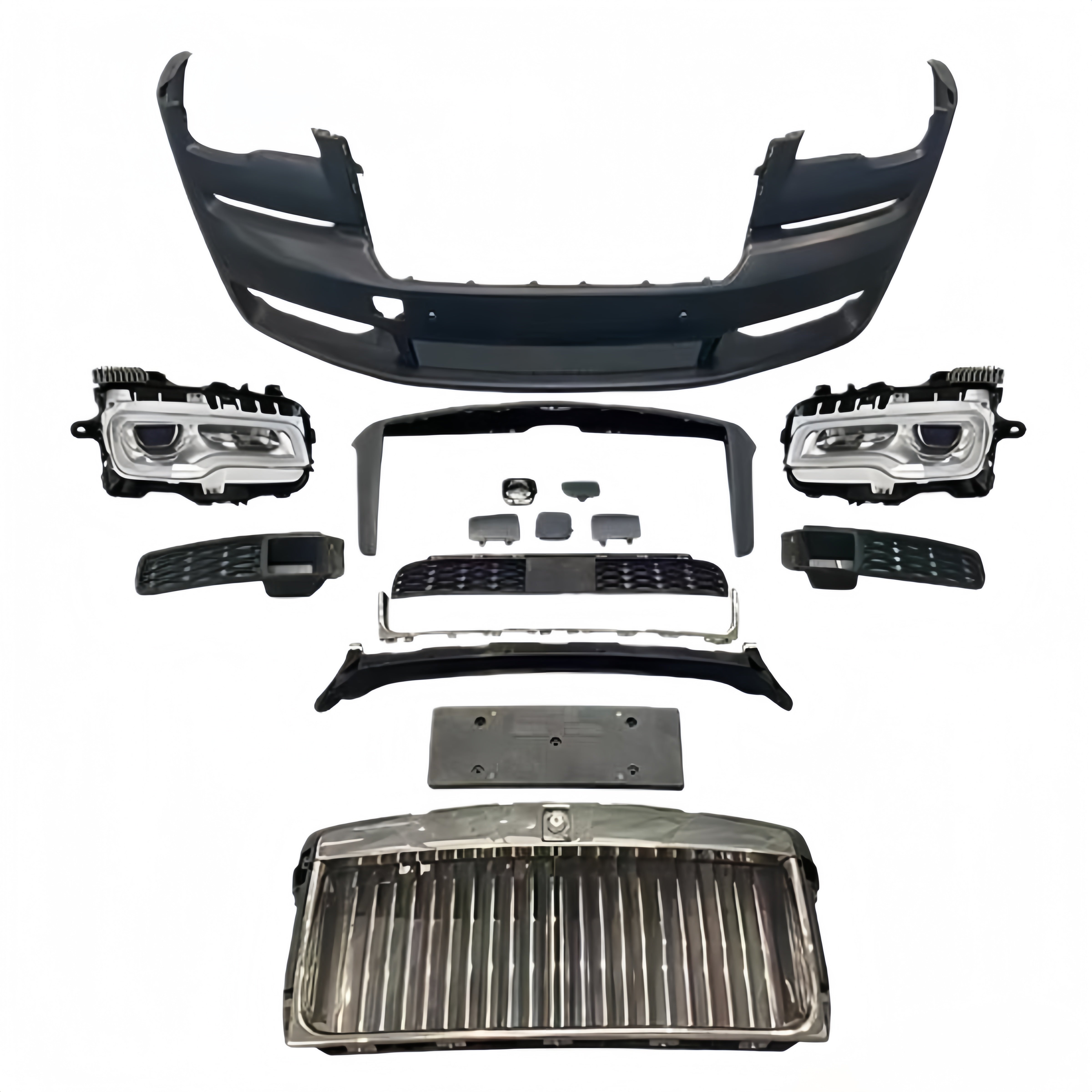 Rolls-Royce Ghost Gen 1 2010-2014 Upgrade To Gen 3 2020+ Facelift Front Bumper Assembly Full Body Kit