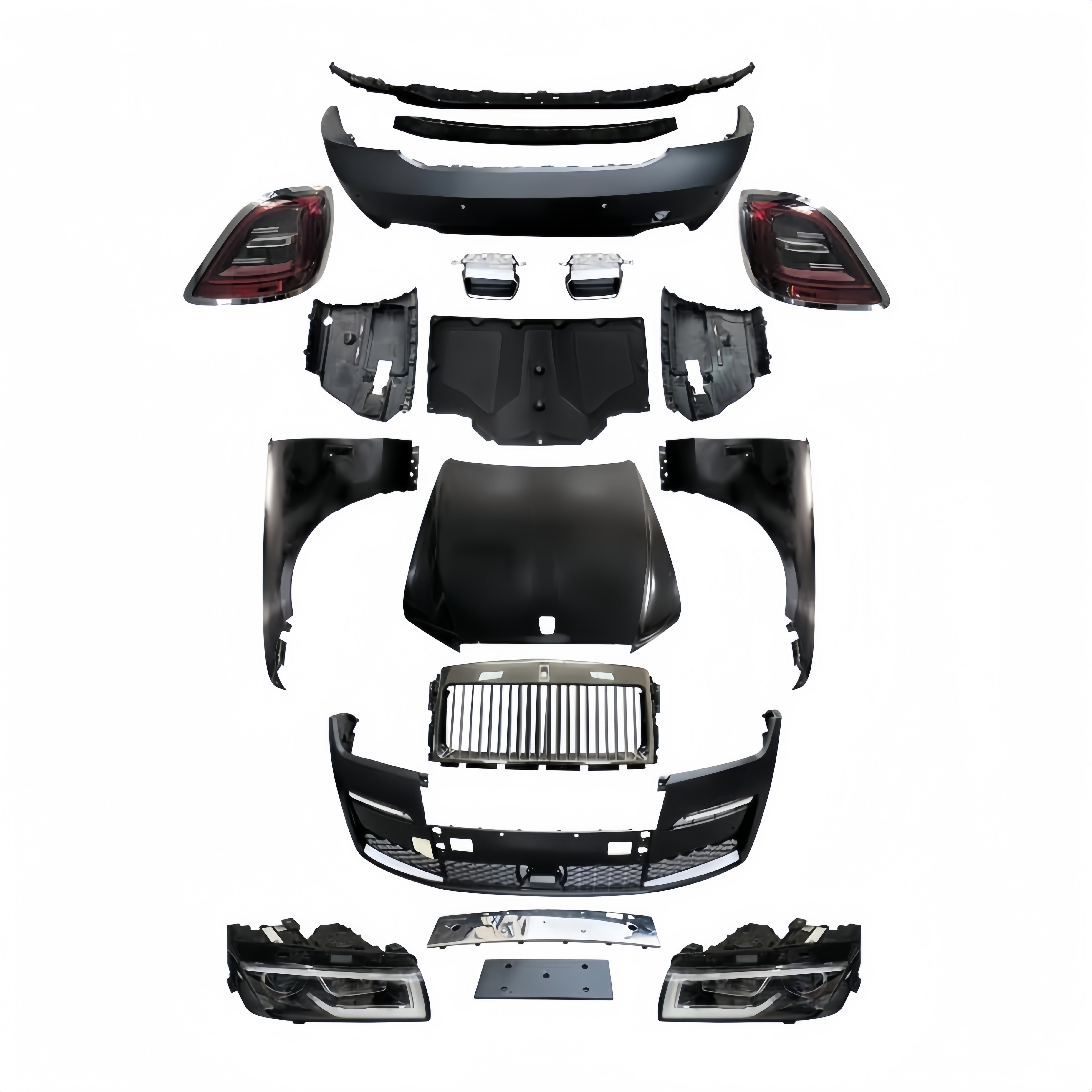 Rolls-Royce Ghost Gen 1 (2010-2020) to Gen 4 (2024) Facelift Full Body Conversion Kit
