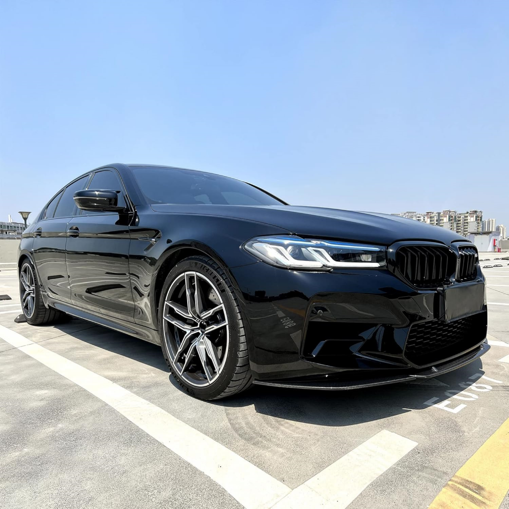 BMW M5 F90 2020+ ST Style Real Carbon Fiber Front Lip Splitter