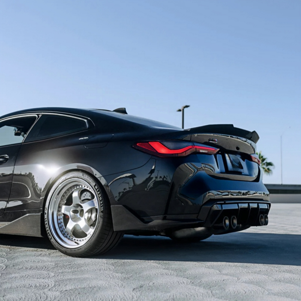 BMW G80 M3 2021+ MP Style Prepreg Dry Carbon Fiber Rear Bumper Canard Splitters