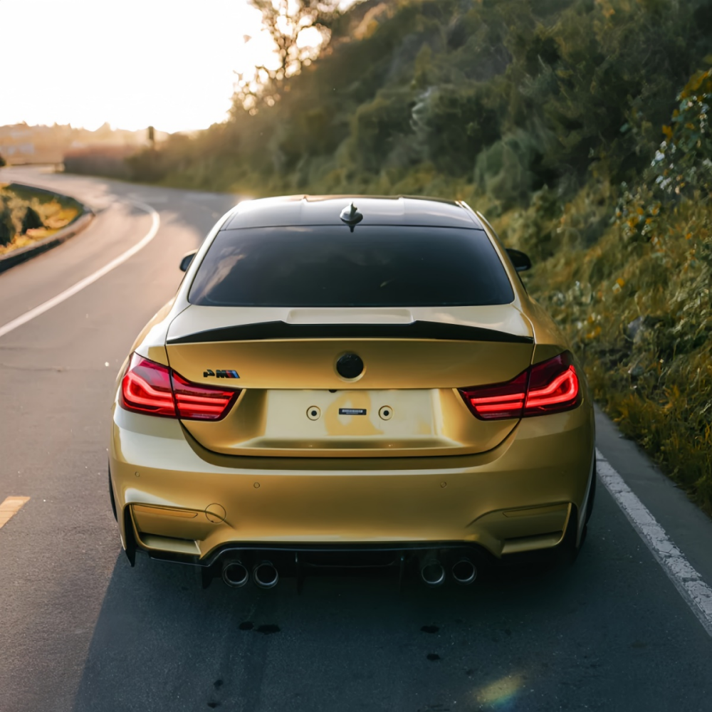 BMW F82 F83 M4 PSM Style Prepreg Dry Carbon Fiber  Rear Trunk Spoiler Wing
