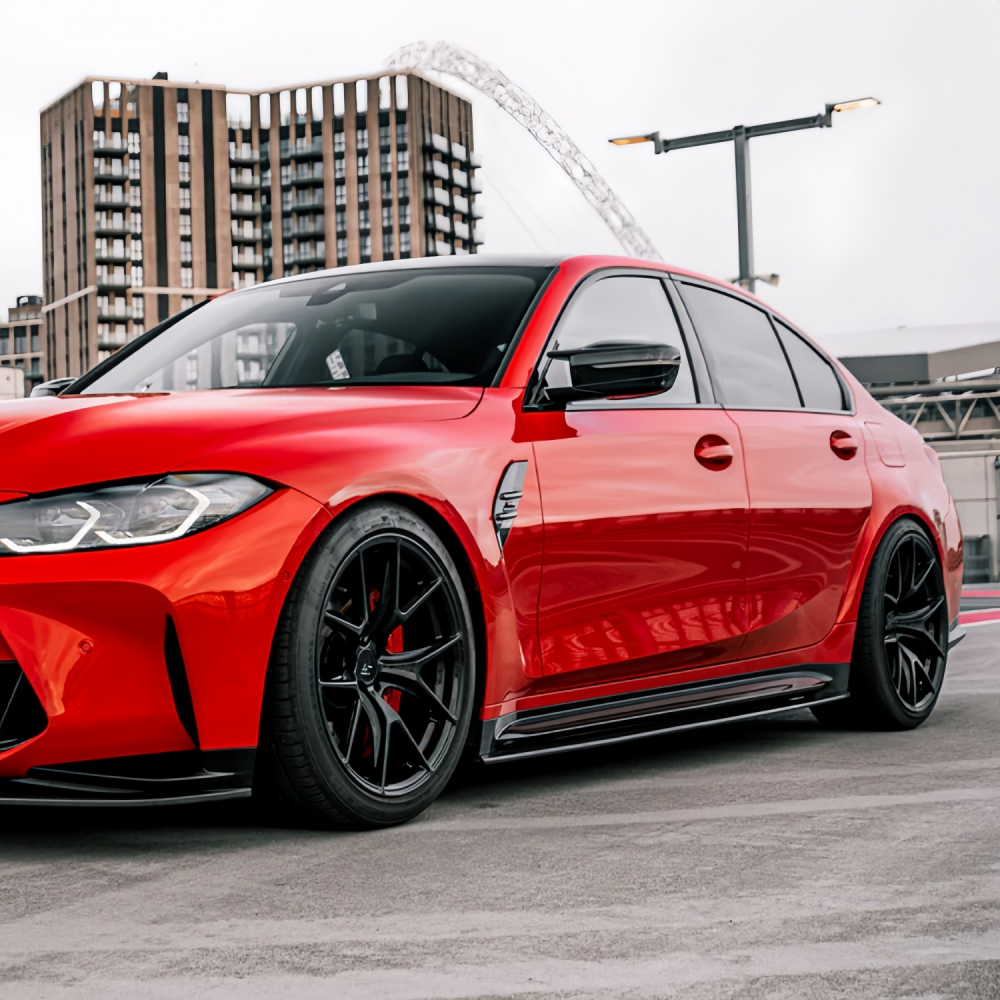 BMW G80 M3 2021+ MHC Style Prepreg Dry Carbon Fiber  Side Skirts
