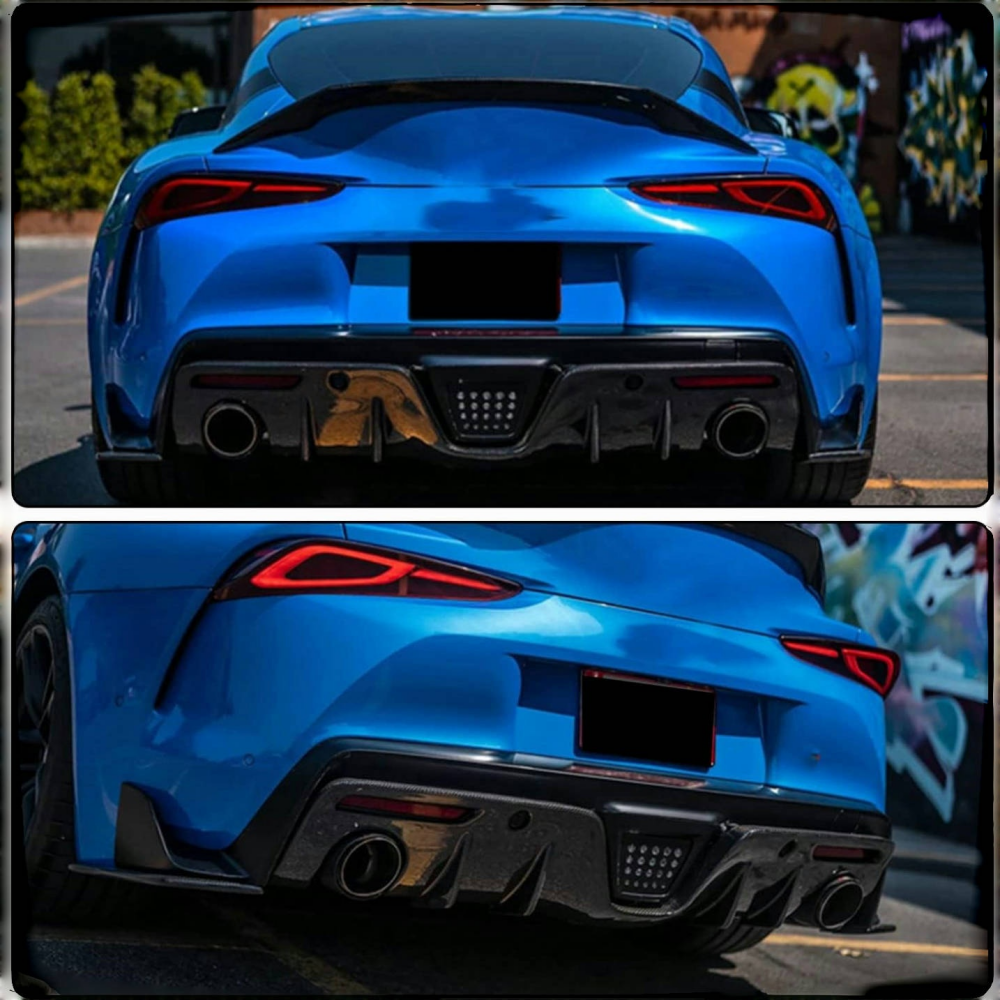 Toyota A90 Supra 2019+ AG Style Real Carbon Fiber  Rear Diffuser