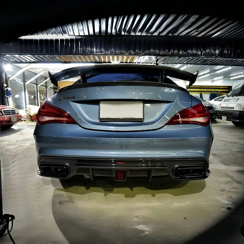 Mercedes-Benz CLA-Class W117 GTS Style Prepreg Dry Carbon Fiber  Rear Trunk Spoiler