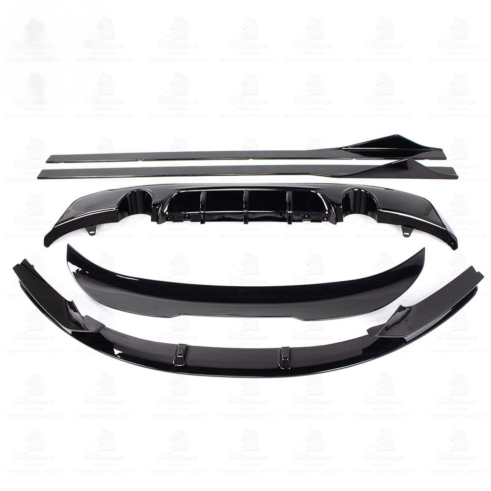 Car Auto Part Plastic ABS Front Bumper Splitter Lip Rear Diffuser Body Kit Side Skirts Spoiler for BMW F22 2014-2019