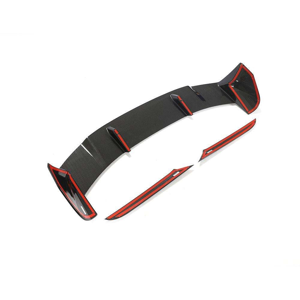 DRY CARBON Rear Roof Spoiler Top Wing for Audi RS6 RS7 Avant C8 Wagon 19-22