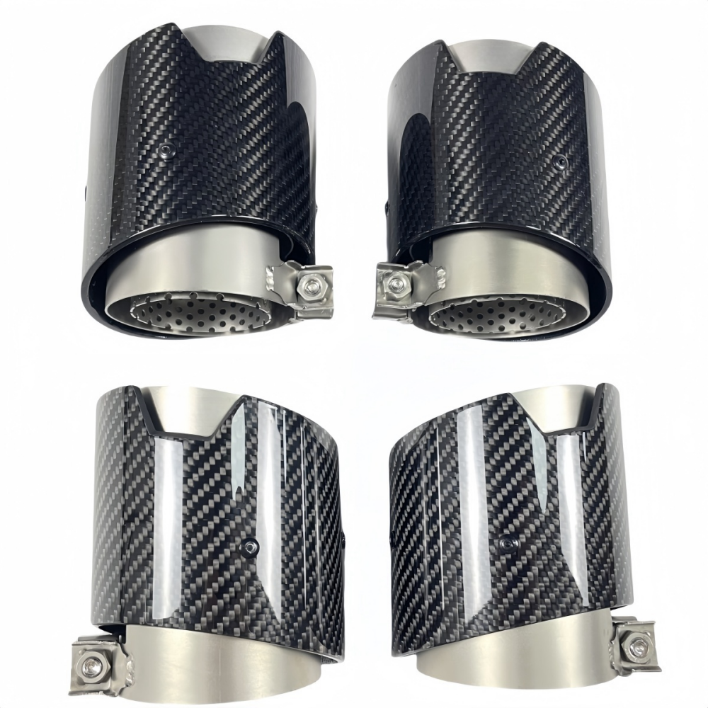 BMW M3 G80 M4 G82 G83 M2 G87 MP Style Real Carbon Fiber Exhaust Tips
