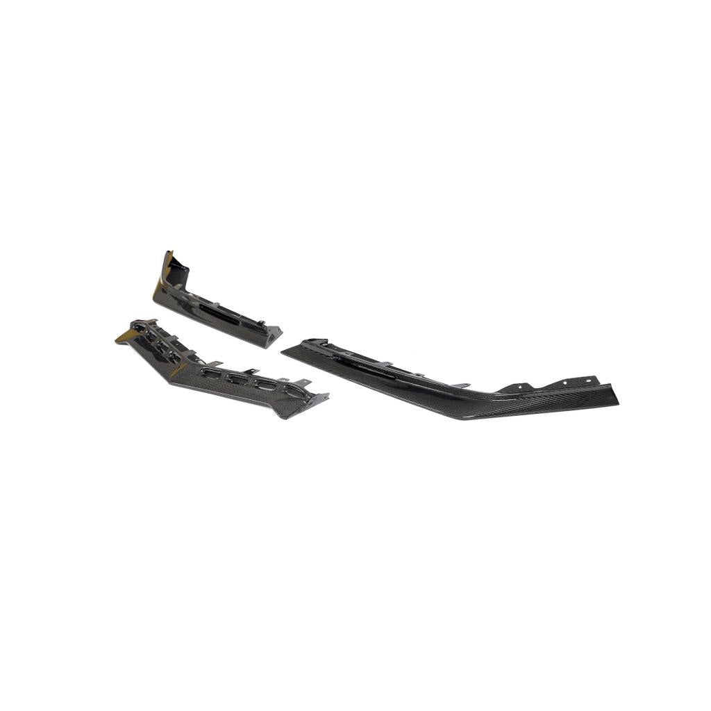 Carbon Fiber Z06 Front Bumper Splitter Lip Chin Spoiler for Chevrolet Corvette C8 Z06 Coupe 2023 2024