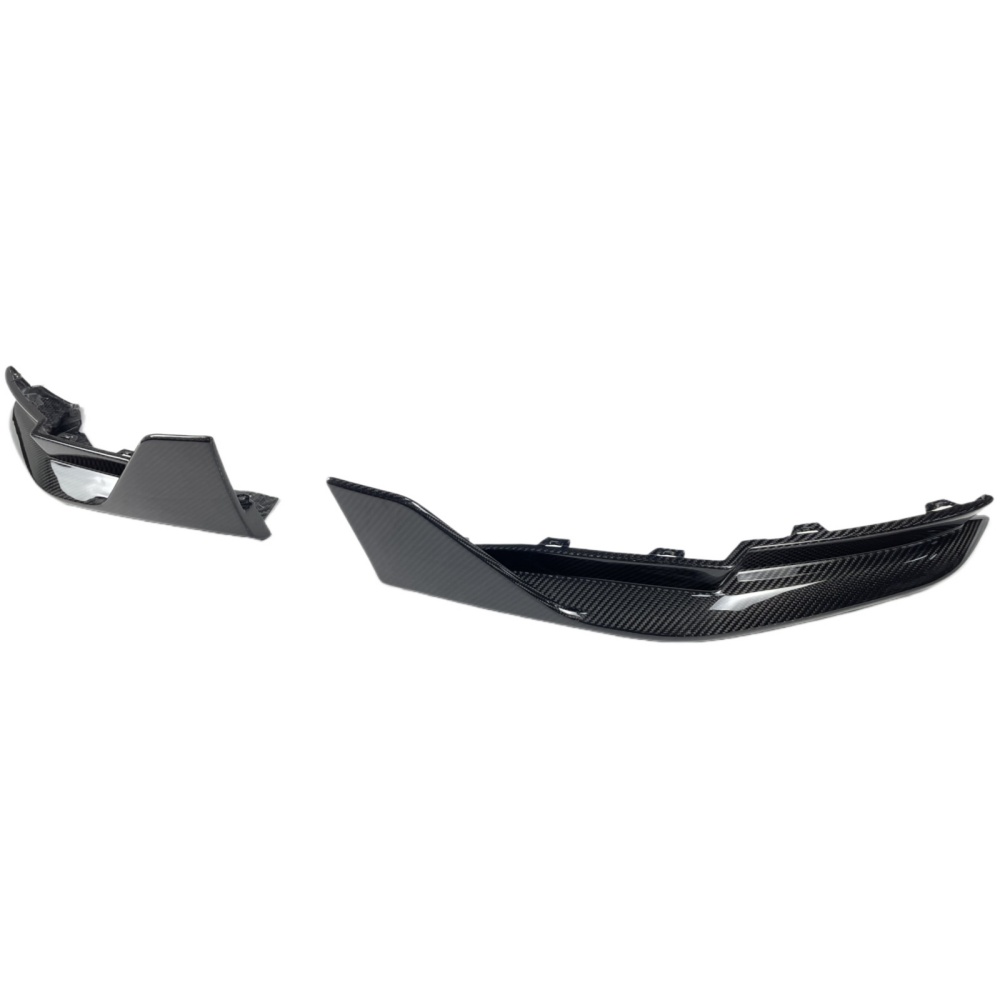BMW G80 M3 2021+ MP Style Prepreg Dry Carbon Fiber Rear Bumper Canard Splitters