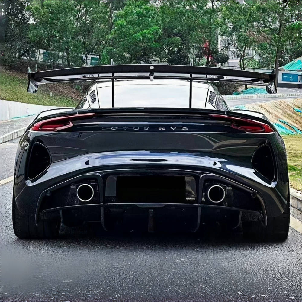 Lotus Emira 2021+ Prepreg Dry Carbon Fiber Rear Bumper Diffuser Lip