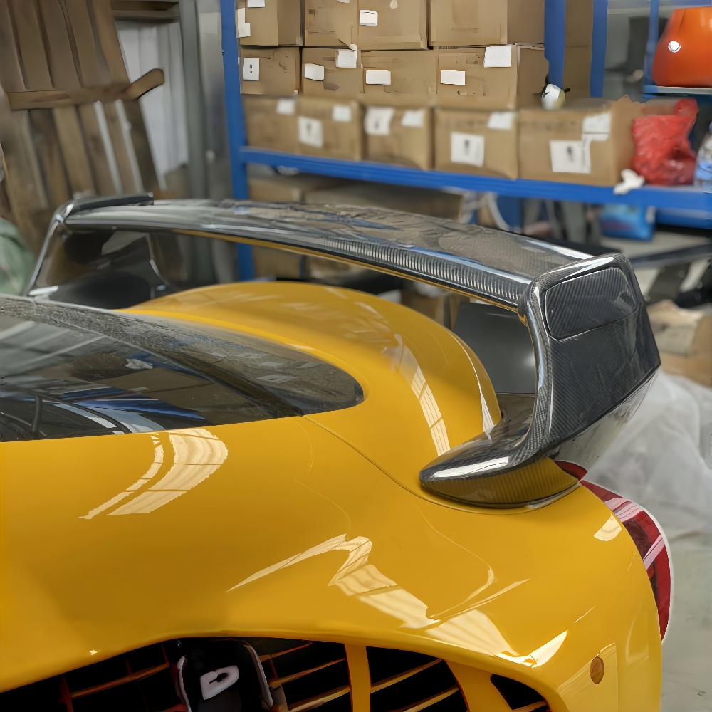 Toyota Gr Supra A90 A91 Mk5 Prepreg ST Style Real Carbon Fiber  Rear Spoiler Lip Wings