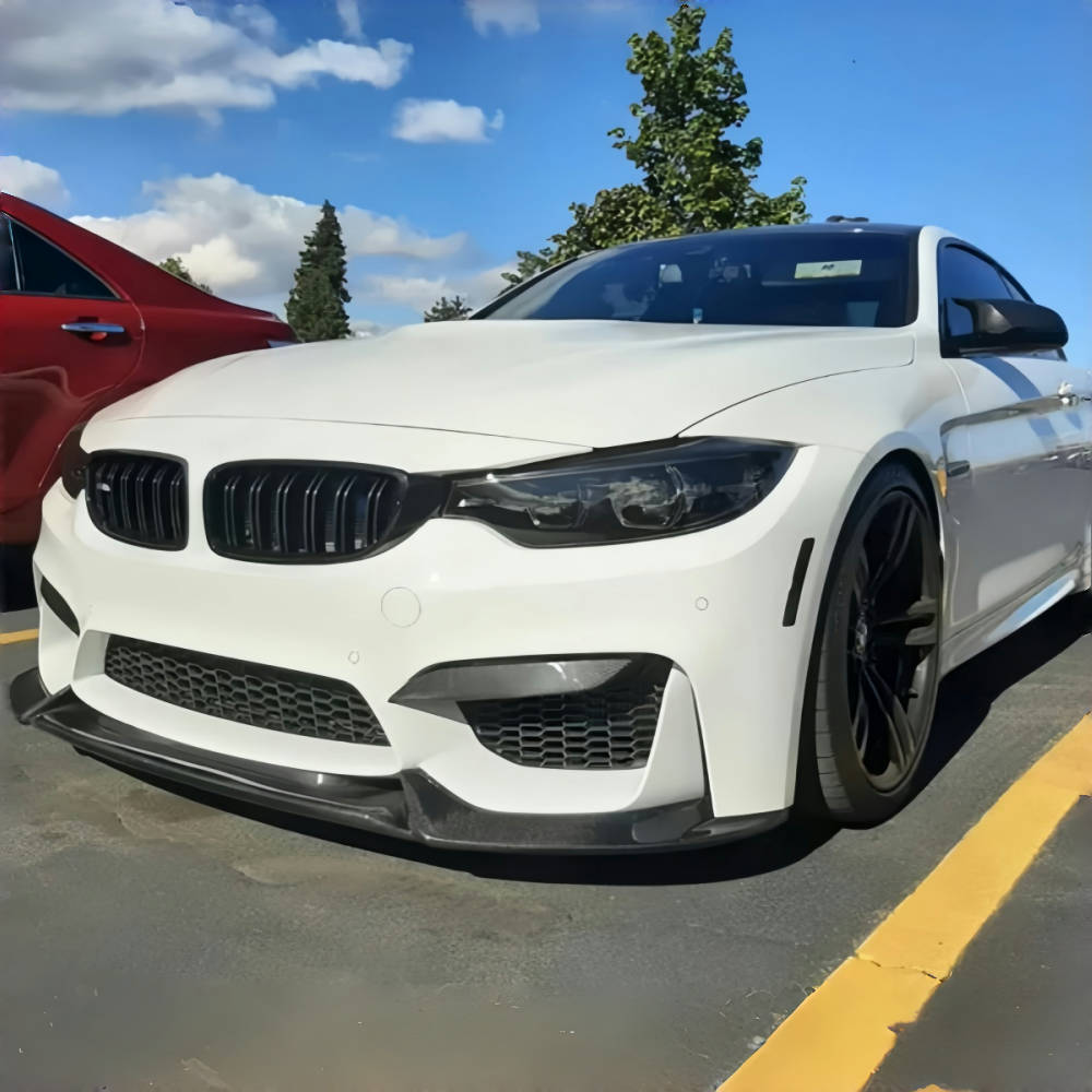 BMW F80 M3 F82 F83 M4 Varis Style Real Carbon Fiber Front Bumper Lip