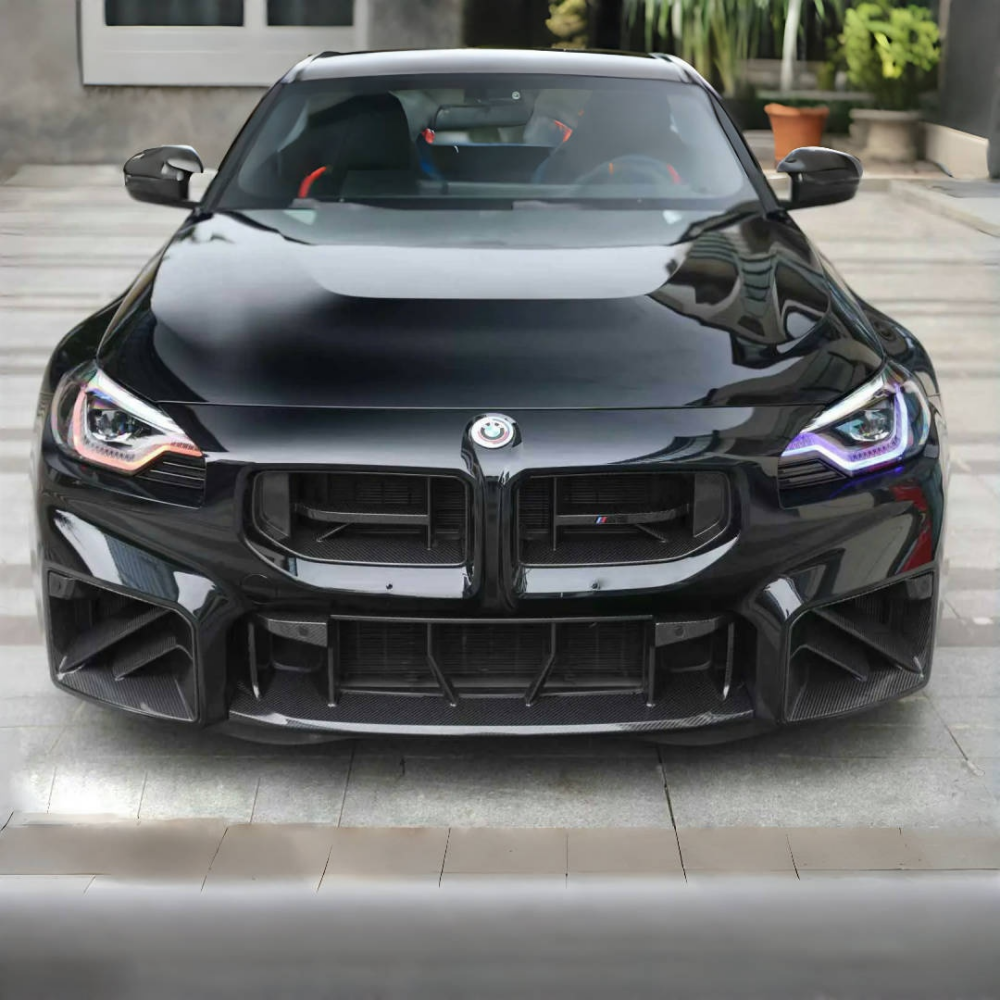 BMW M2 G87 M3 G80 M4 G82 2023+ CS Style Prepreg Dry Carbon Fiber Front Grills
