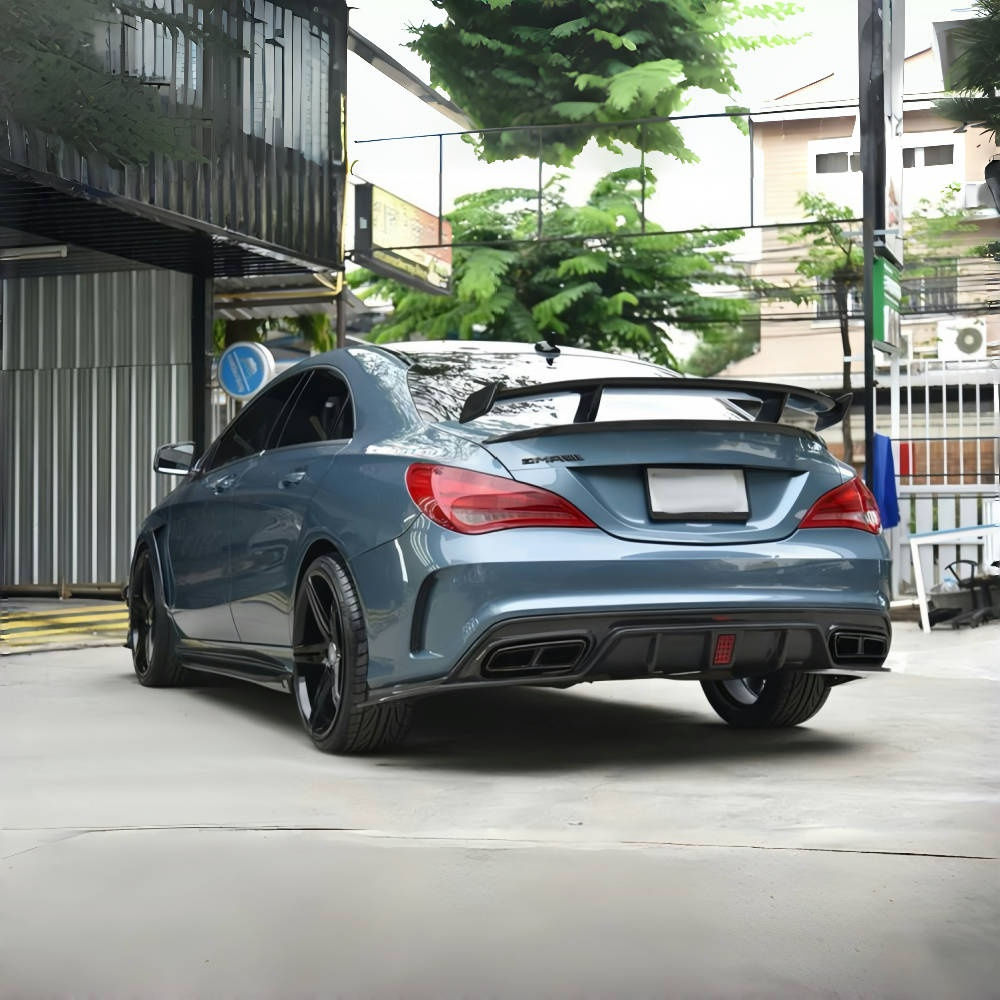 Mercedes-Benz CLA-Class W117 GTS Style Prepreg Dry Carbon Fiber  Rear Trunk Spoiler