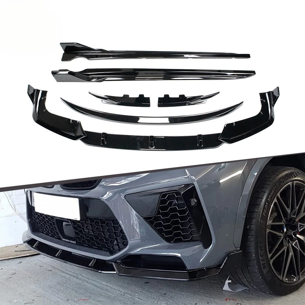 Front Bumper Splitter Lip Rear Diffuser Body Kit Side Skirts Spoiler Car Auto Part Plastic ABS for BMW X5M F95 2021+
