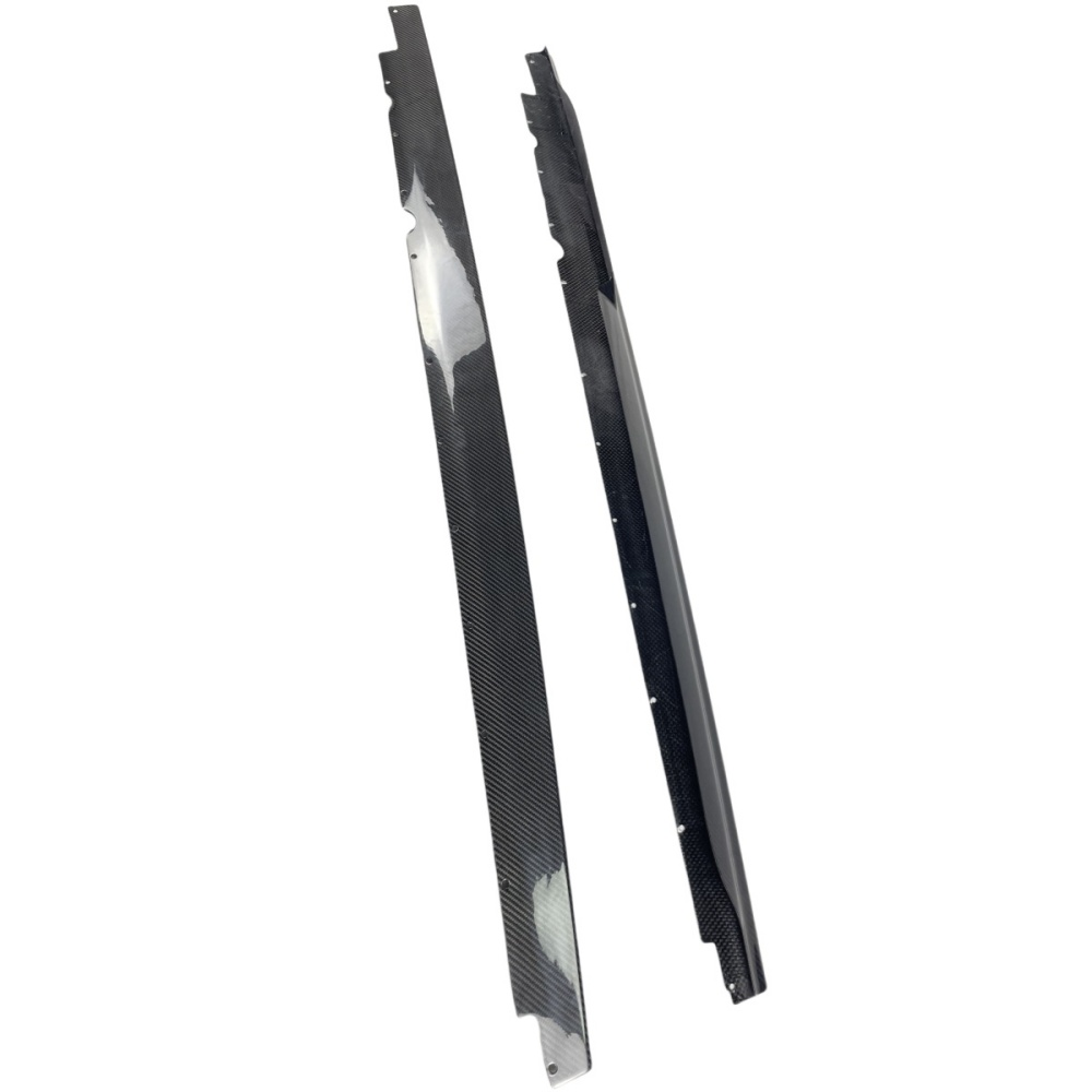 Audi R8 V10 Coupe 2023 P style Dry Carbon Fiber Side Skirts