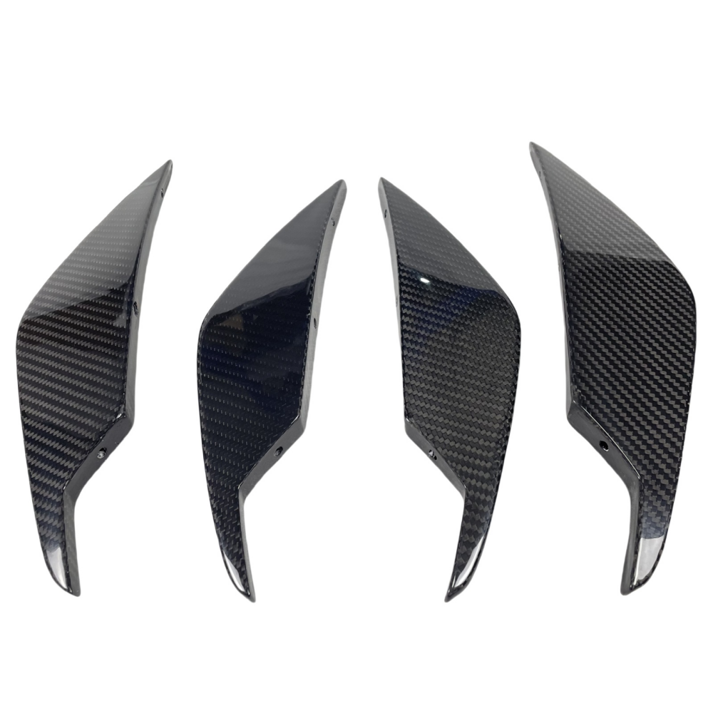 BMW G80 M3 G82 M4 AC Style Prepreg Dry Carbon Fiber  Front Bumper Canards Splitter