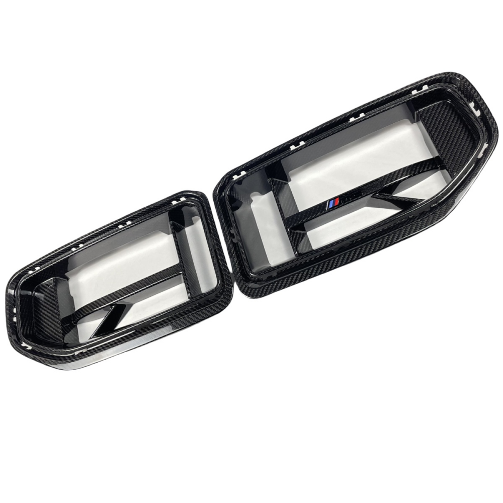 BMW M2 G87 M3 G80 M4 G82 2023+ CS Style Prepreg Dry Carbon Fiber Front Grills