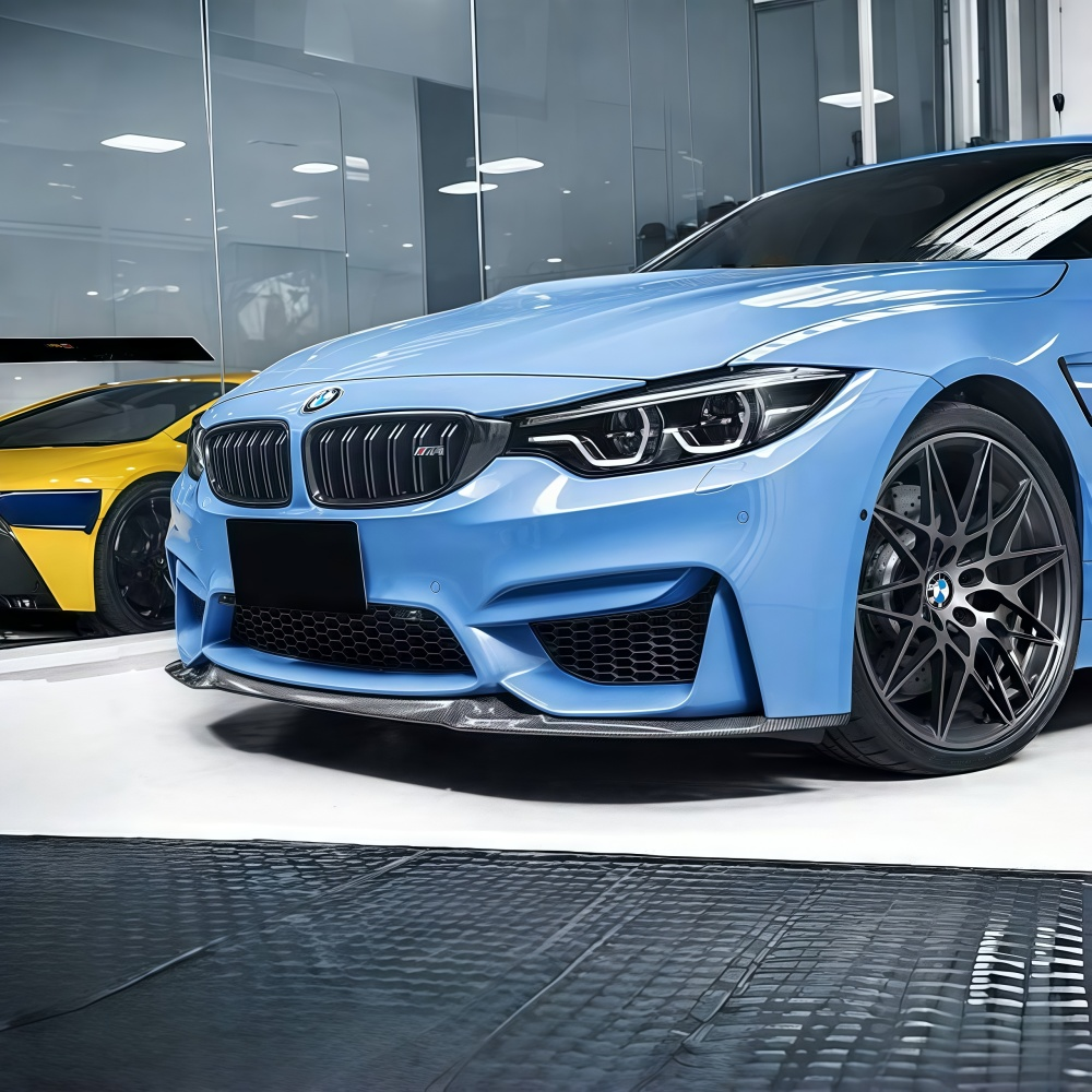 BMW F80 M3 F82 F83 M4 CS Style Real Carbon Fiber  Front Bumper Lip