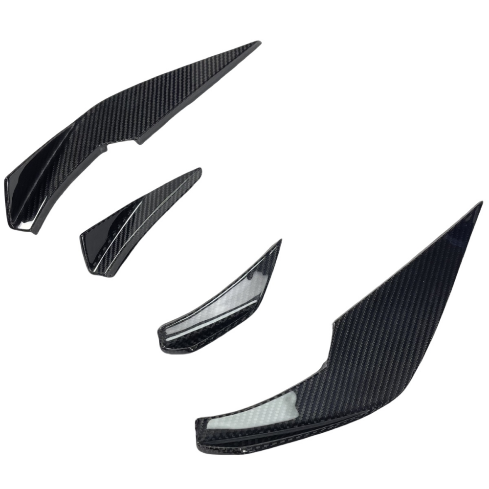 BMW M3 G80 M4 G82 G83 2021+ VS Style Prepreg Dry Carbon Fiber Front Bumper Canards Splitter