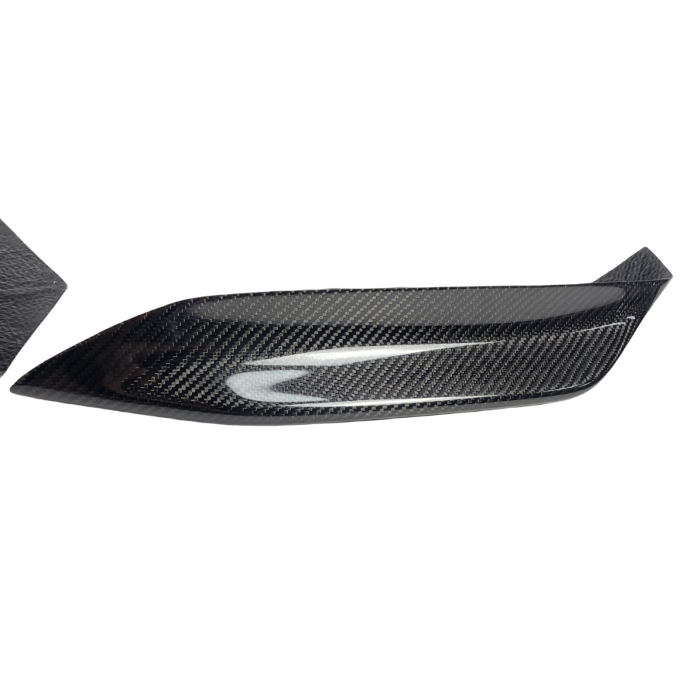 BMW F80 M3 F82 F83 M4 Real Carbon Fiber Front Bumper Upper Fang Trim