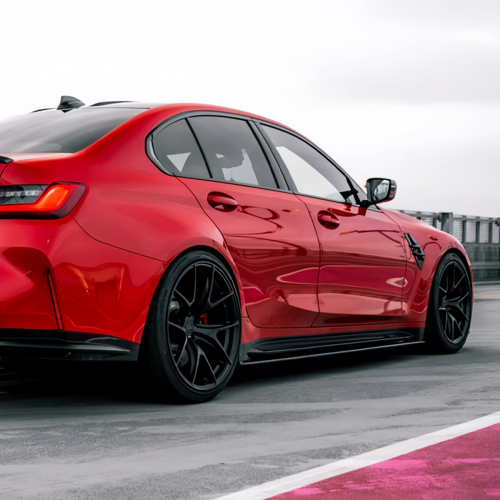 BMW G80 M3 2021+ MHC Style Prepreg Dry Carbon Fiber  Side Skirts