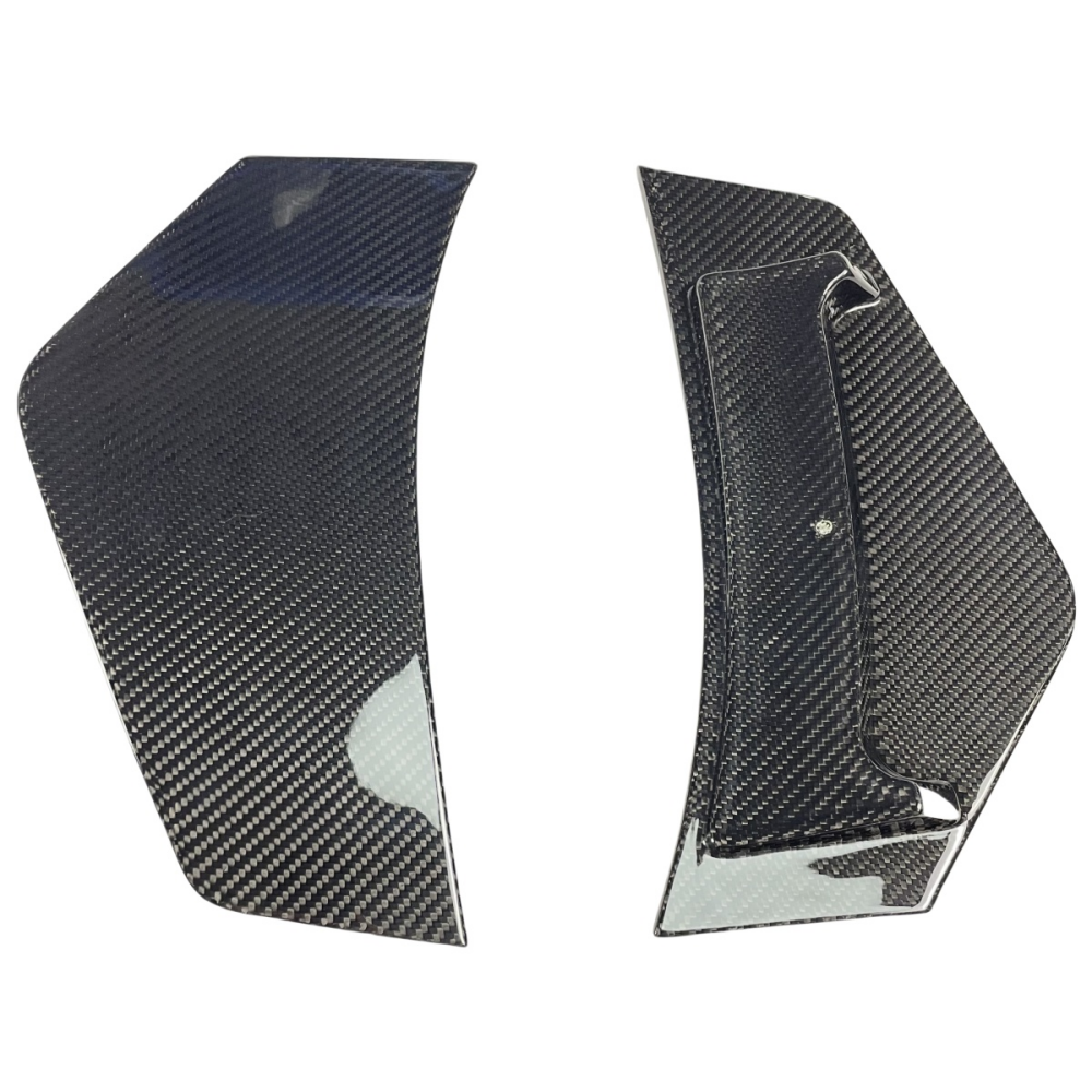 Audi R8 V10 2022+Prepreg Dry Carbon Fiber Rear Bumper Canards Splitter