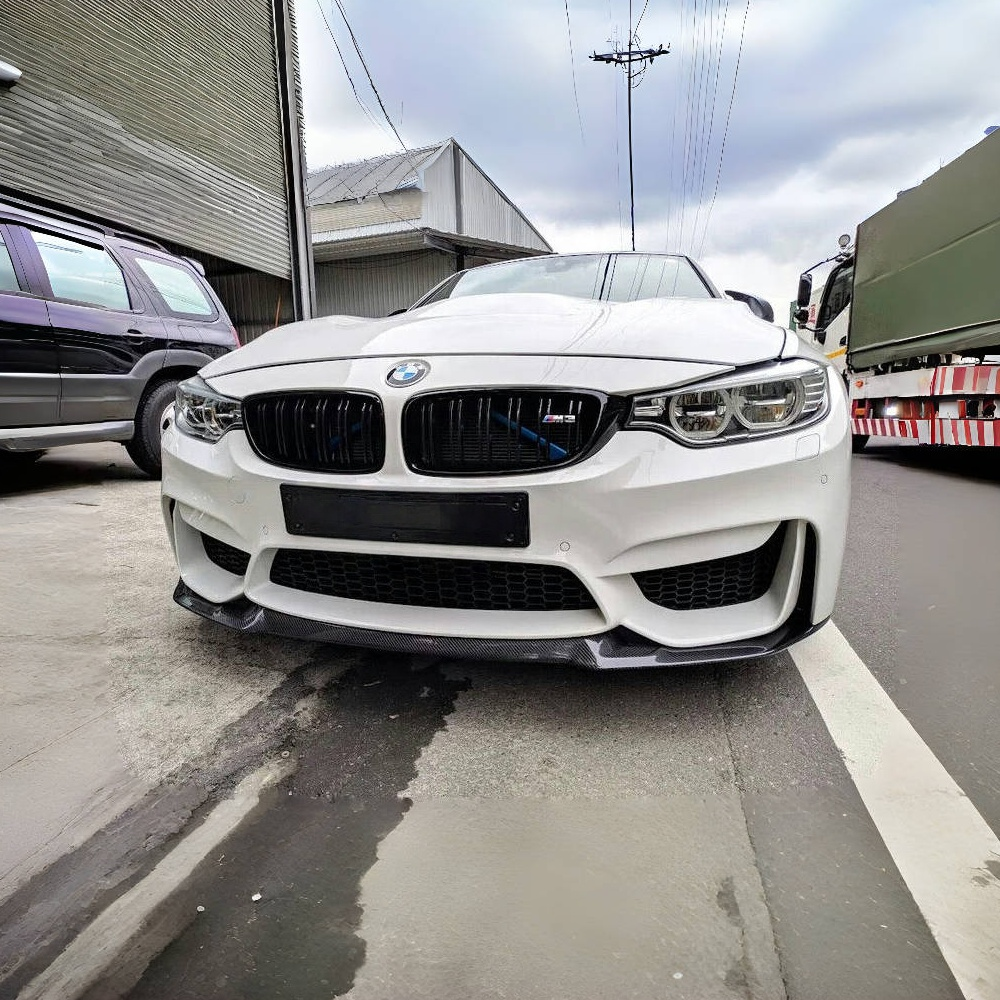 BMW F80 M3 F82 F83 M4 CS Style Real Carbon Fiber  Front Bumper Lip