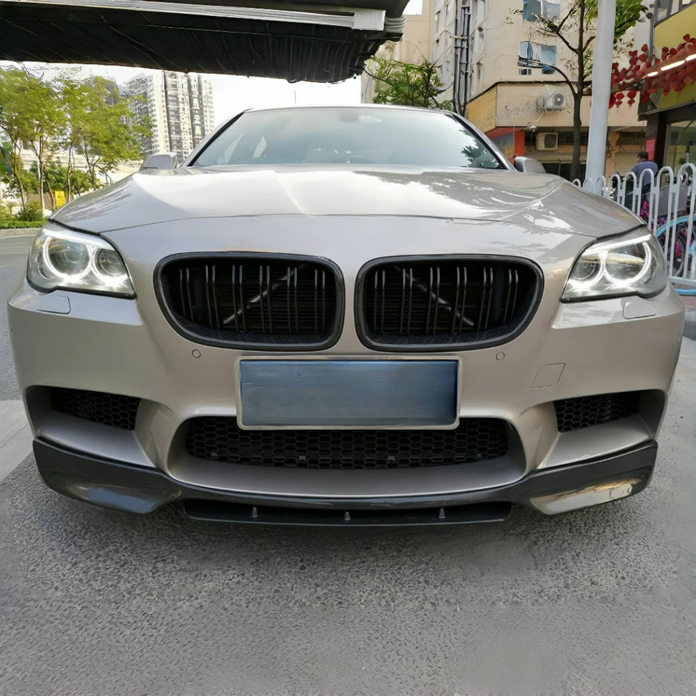 BMW 5 Series F10 F18 M5 Real Carbon Fiber Front Grills Double Slat Kidney Grill