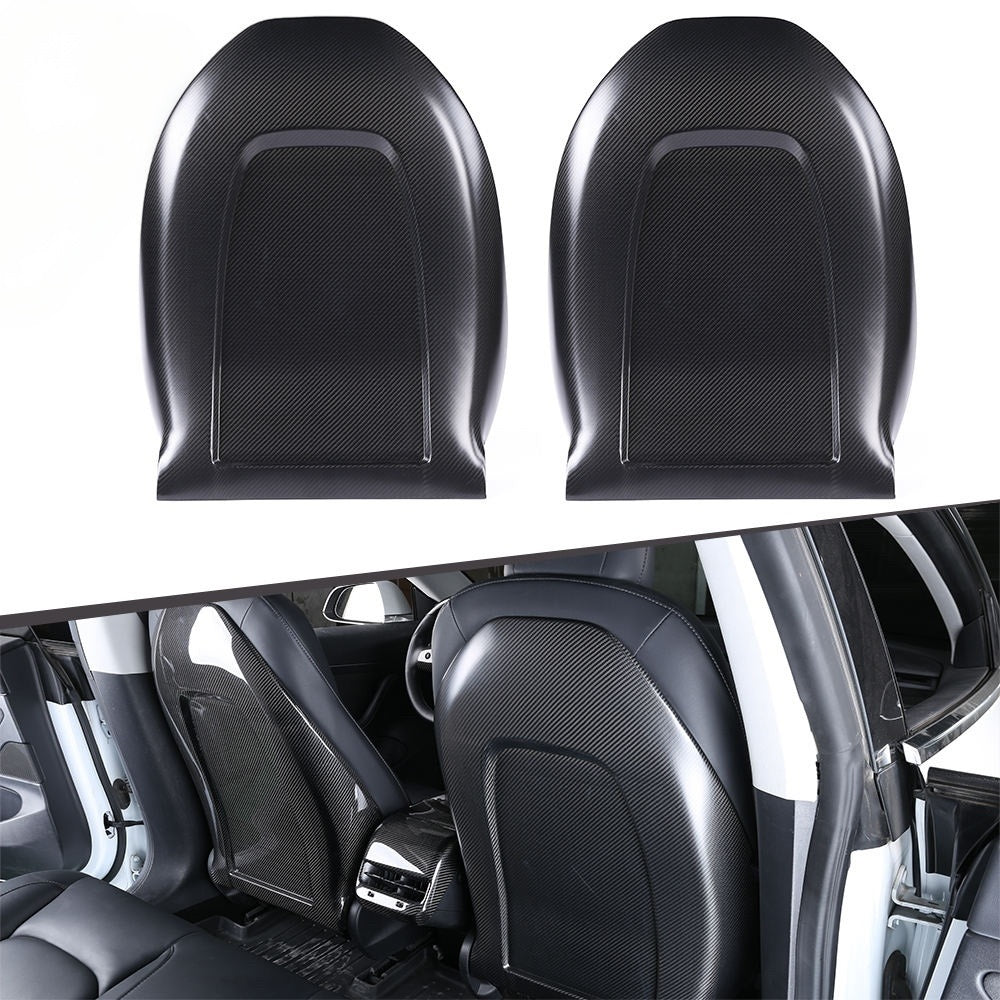 Dry Carbon Model 3 & Y Seat Back Replacement Cover 2 Pcs