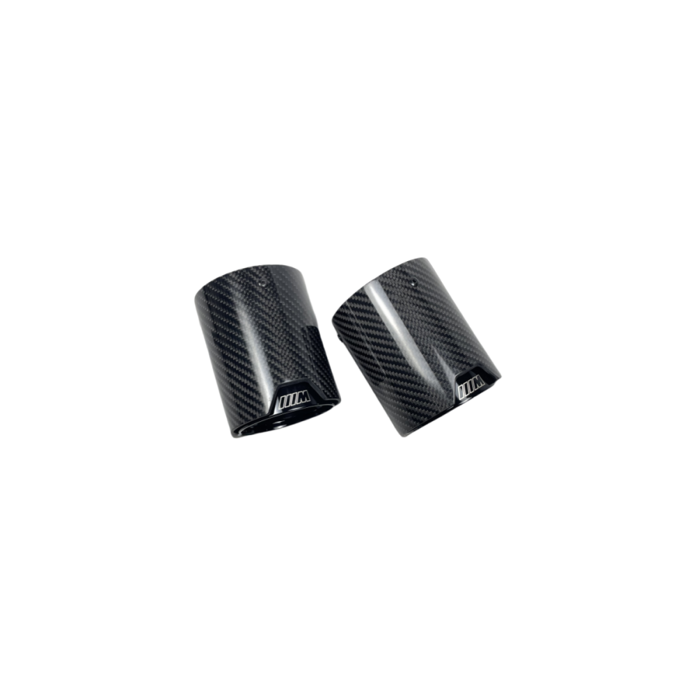 BMW M5 F90 Replacements M Style Dry Carbon Fiber Exhaust Tips