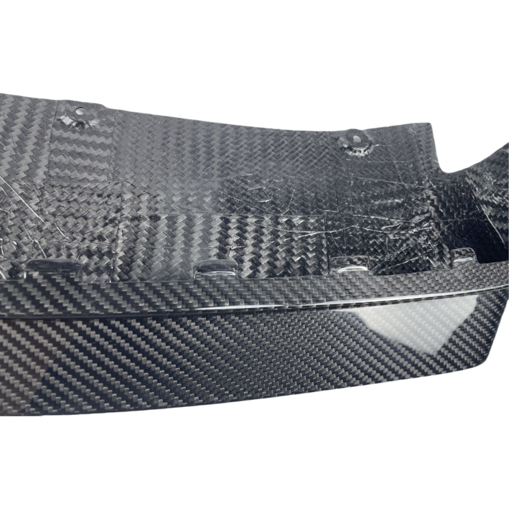 Audi R8 V10 Coupe 2023 P style Dry Carbon Fiber Front Lip Splitter