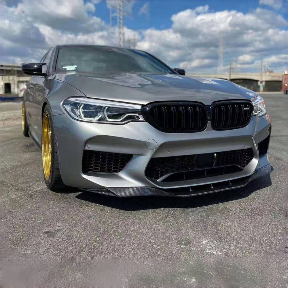 BMW F90 M5 2018-2020 RKP Style Real Carbon Fiber Front Lip Spoiler Front Bumper