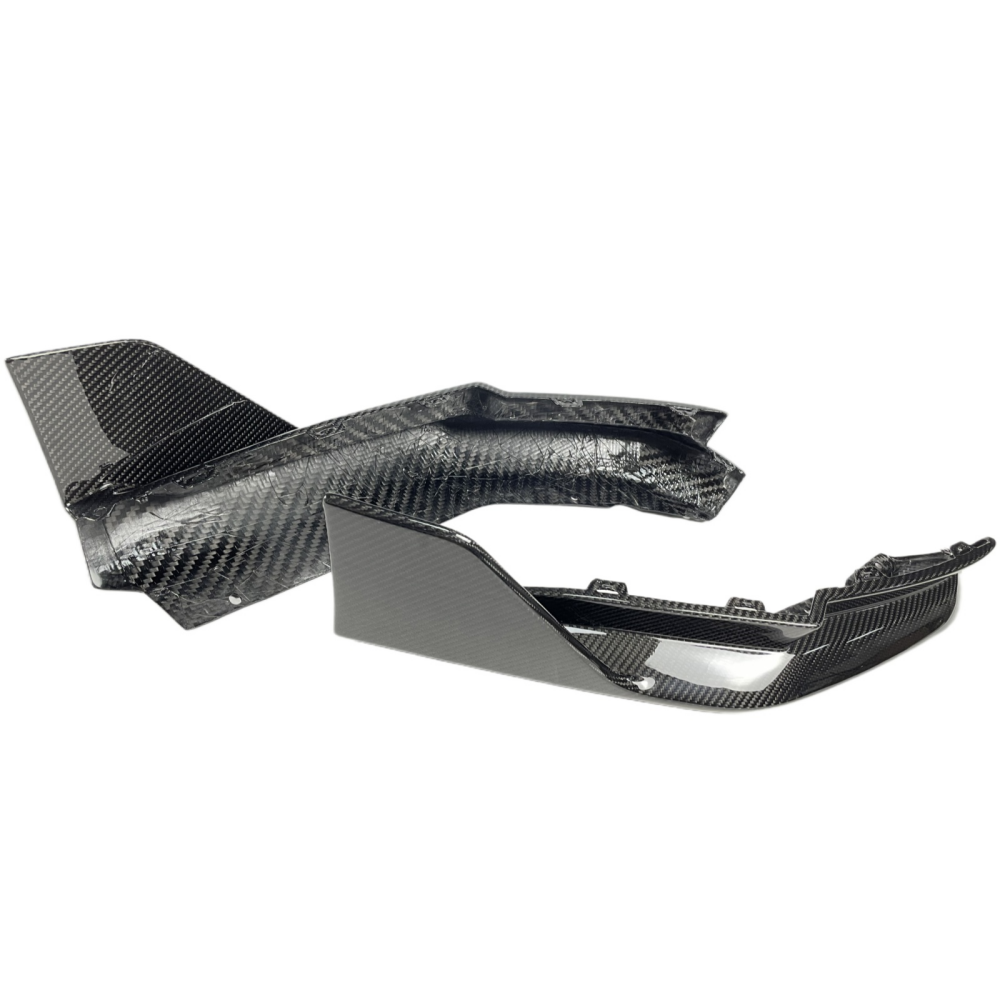 BMW G80 M3 2021+ MP Style Prepreg Dry Carbon Fiber Rear Bumper Canard Splitters
