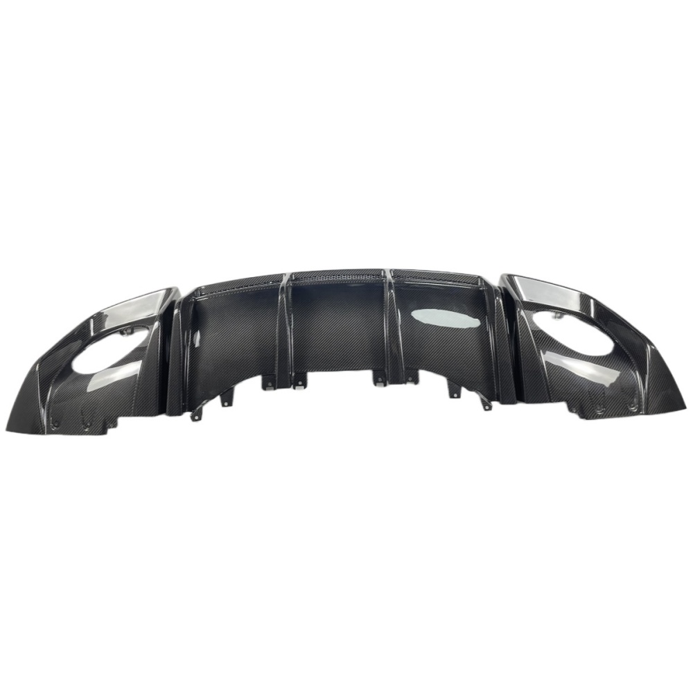 Audi R8 V10 Coupe 2023 P style Dry Carbon Fiber Rear Bumper Lip
