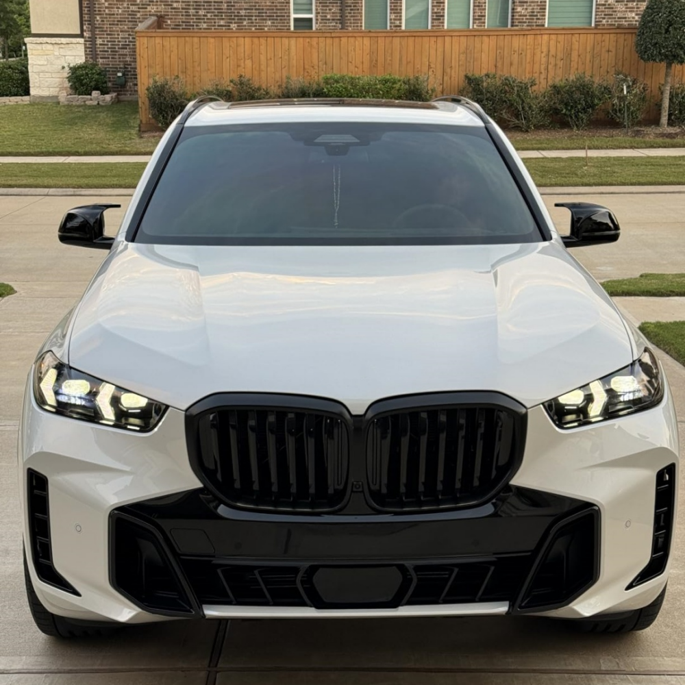 BMW G01 G05 G07 2018+ M Style Prepreg Dry Carbon Fiber Gloss Black Mirror Covers
