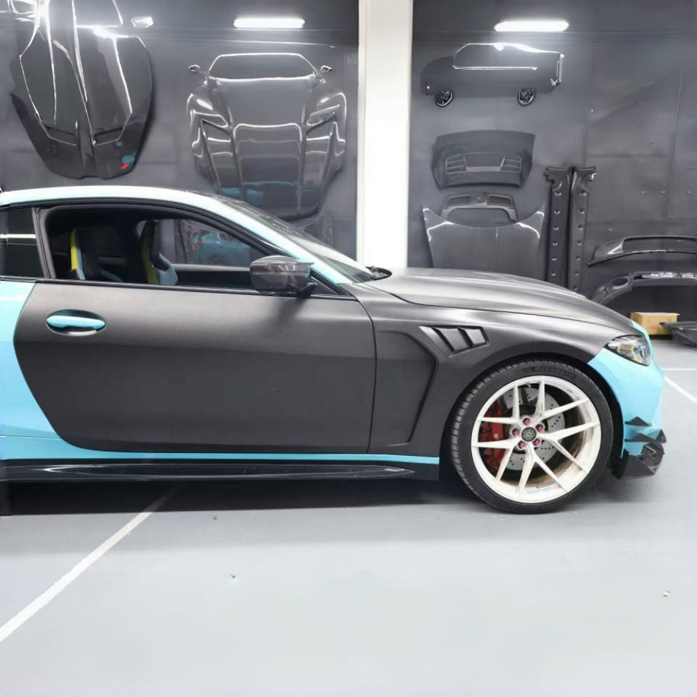 BMW G80 M3 Prepreg Dry Carbon Fiber Door Panel Replacement