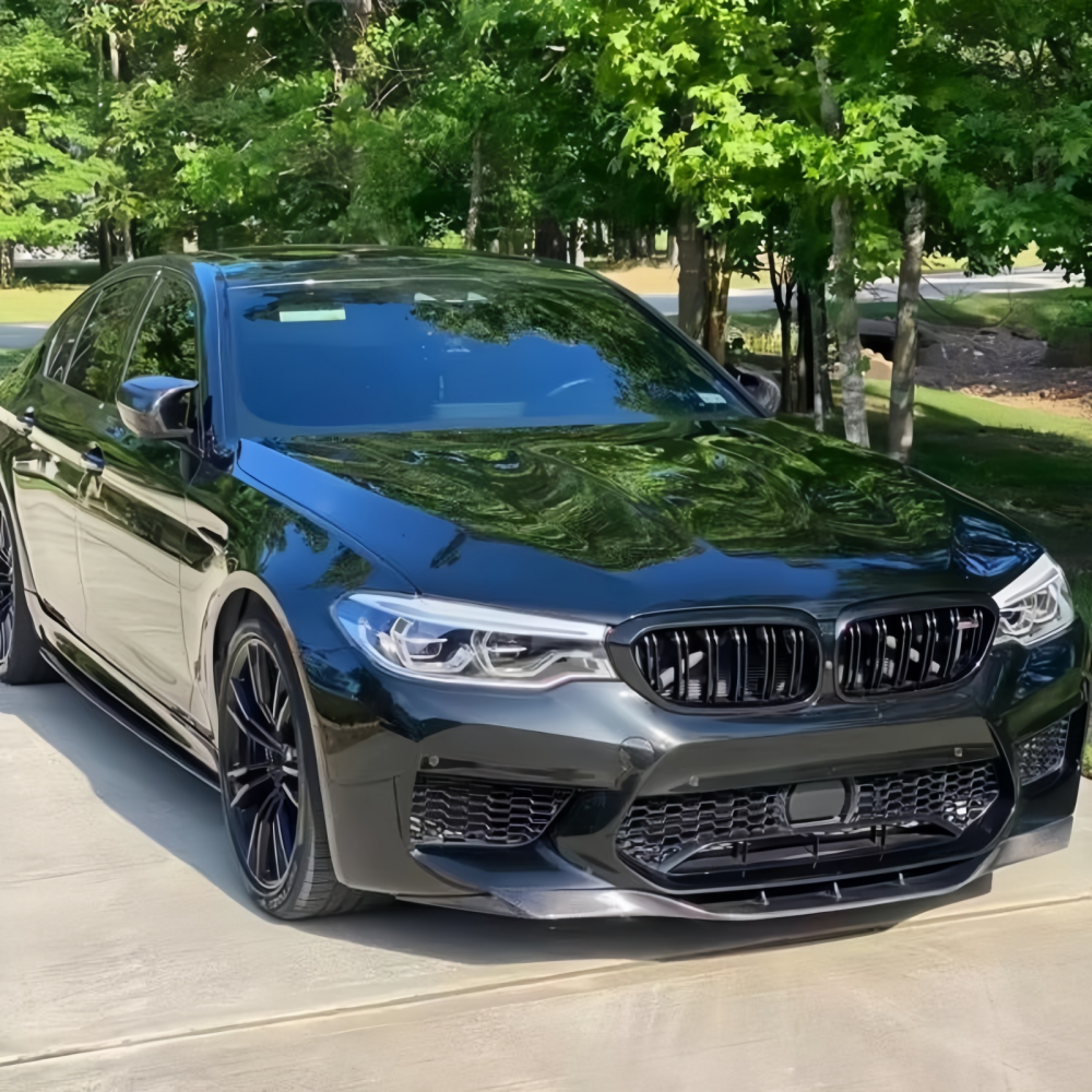 BMW F90 M5 2018-2020 RKP Style Real Carbon Fiber Front Lip Spoiler Front Bumper